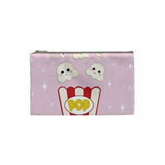 Cute Kawaii Popcorn Cosmetic Bag (small)  by Valentinaart