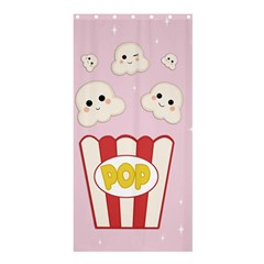 Cute Kawaii Popcorn Shower Curtain 36  X 72  (stall)  by Valentinaart