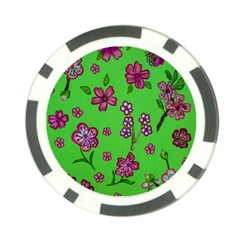 Visions Of Pink Poker Chip Card Guard by dawnsiegler