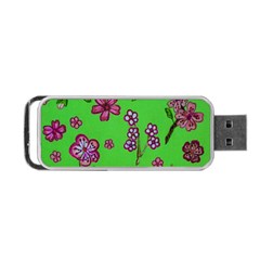 Visions Of Pink Portable Usb Flash (two Sides) by dawnsiegler