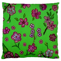 Visions Of Pink Large Flano Cushion Case (two Sides) by dawnsiegler