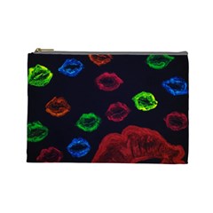 Hot Lips Cosmetic Bag (large)  by dawnsiegler