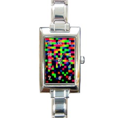 Squares Rectangle Italian Charm Watch by dawnsiegler