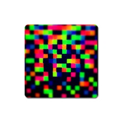 Squares Square Magnet by dawnsiegler