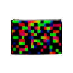 Squares Cosmetic Bag (medium)  by dawnsiegler