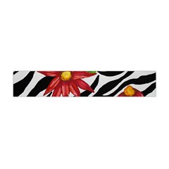 Floral Zebra Print Flano Scarf (mini)