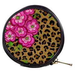 Floral Leopard Print Mini Makeup Bags by dawnsiegler