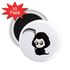 Cute Grim Reaper 2 25  Magnets (10 Pack)  by Valentinaart