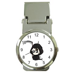 Cute Grim Reaper Money Clip Watches by Valentinaart