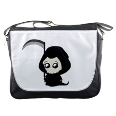 Cute Grim Reaper Messenger Bags by Valentinaart