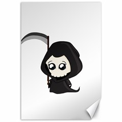 Cute Grim Reaper Canvas 12  X 18   by Valentinaart