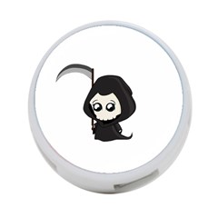 Cute Grim Reaper 4-port Usb Hub (one Side) by Valentinaart