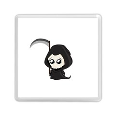 Cute Grim Reaper Memory Card Reader (square)  by Valentinaart