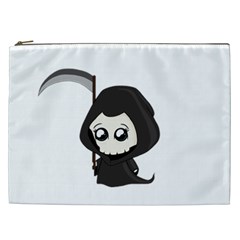 Cute Grim Reaper Cosmetic Bag (xxl)  by Valentinaart