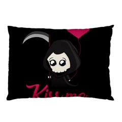 Cute Grim Reaper Pillow Case by Valentinaart