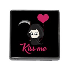 Cute Grim Reaper Memory Card Reader (square) by Valentinaart