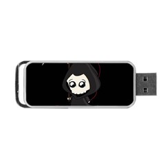 Cute Grim Reaper Portable Usb Flash (two Sides) by Valentinaart