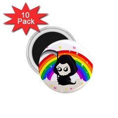 Cute Grim Reaper 1 75  Magnets (10 Pack)  by Valentinaart