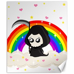 Cute Grim Reaper Canvas 8  X 10  by Valentinaart