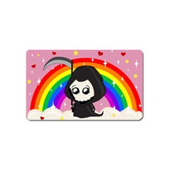 Cute Grim Reaper Magnet (name Card) by Valentinaart