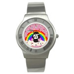 Cute Grim Reaper Stainless Steel Watch Front