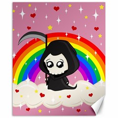 Cute Grim Reaper Canvas 16  X 20   by Valentinaart