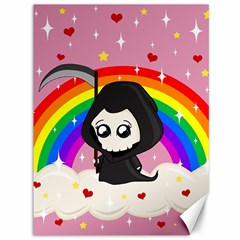 Cute Grim Reaper Canvas 36  X 48   by Valentinaart