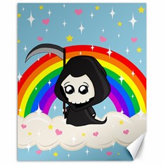 Cute Grim Reaper Canvas 16  X 20   by Valentinaart