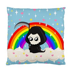 Cute Grim Reaper Standard Cushion Case (two Sides) by Valentinaart