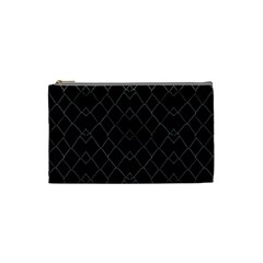 Black And White Grid Pattern Cosmetic Bag (small)  by dflcprints