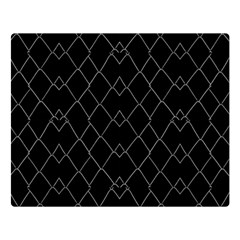 Black And White Grid Pattern Double Sided Flano Blanket (large)  by dflcprints