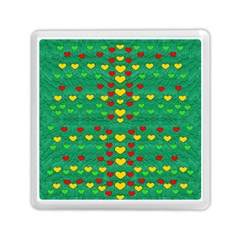 Love Is In All Of Us To Give And Show Memory Card Reader (square)  by pepitasart