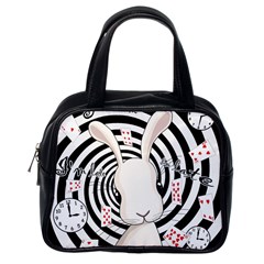 White Rabbit In Wonderland Classic Handbags (one Side)