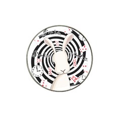 White Rabbit In Wonderland Hat Clip Ball Marker (4 Pack) by Valentinaart