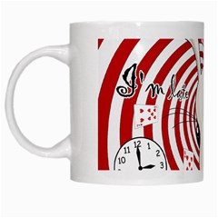 White Rabbit In Wonderland White Mugs