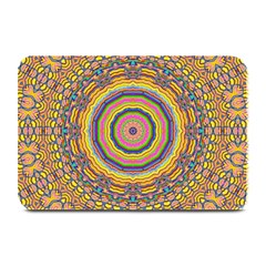 Wood Festive Rainbow Mandala Plate Mats by pepitasart