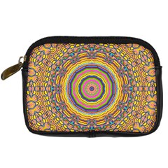 Wood Festive Rainbow Mandala Digital Camera Cases by pepitasart