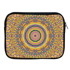 Wood Festive Rainbow Mandala Apple Ipad 2/3/4 Zipper Cases by pepitasart