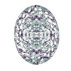 Modern Collage Pattern Mosaic Ornament (oval Filigree) by dflcprints