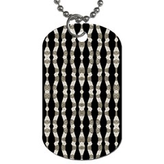 Wavy Stripes Pattern Dog Tag (One Side)