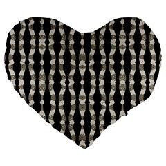 Wavy Stripes Pattern Large 19  Premium Heart Shape Cushions by dflcprints