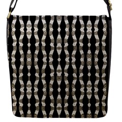 Wavy Stripes Pattern Flap Messenger Bag (s) by dflcprints