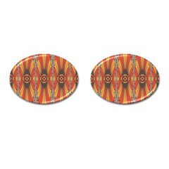 Geometric Extravaganza Pattern Cufflinks (oval) by linceazul