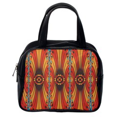 Geometric Extravaganza Pattern Classic Handbags (one Side) by linceazul