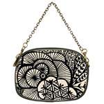 Background Abstract Beige Black Chain Purses (Two Sides)  Front