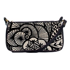 Background Abstract Beige Black Shoulder Clutch Bags by Nexatart