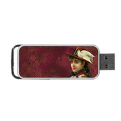 Vintage Edwardian Scrapbook Portable Usb Flash (one Side)