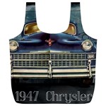 Vintage Car Automobile Full Print Recycle Bags (L)  Back