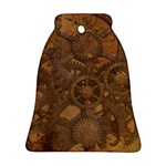 Background Steampunk Gears Grunge Ornament (Bell) Front