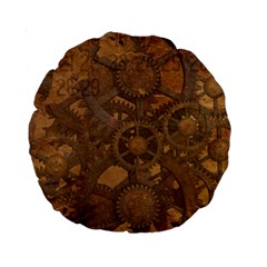 Background Steampunk Gears Grunge Standard 15  Premium Round Cushions by Nexatart